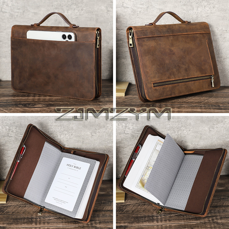 Stationery Supplies Business - Retro Deri Defter Kapağı Kılıfı El