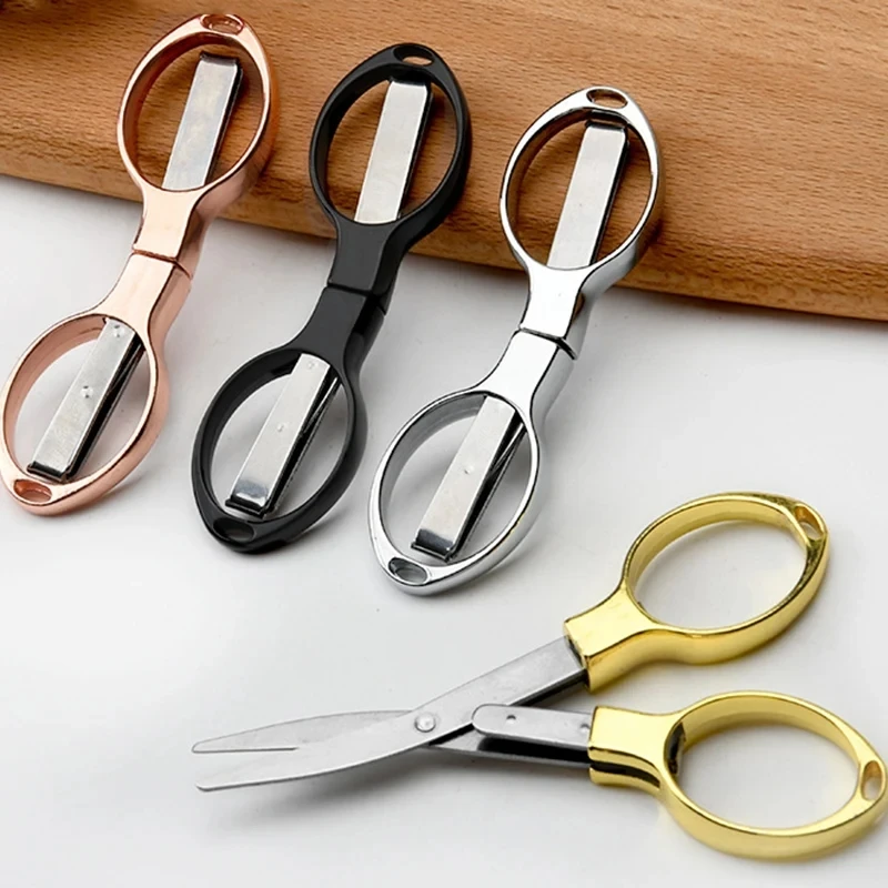 Scissors Stainless Craft - Mini Katlanabilir Makas Plastik Saplı Taşınabilir