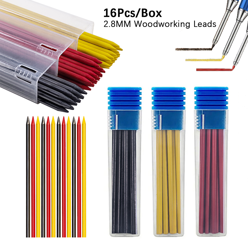 Mechanical Pencil Lead - 16 adet/kutu 2.8mm 2B Katı Marangoz