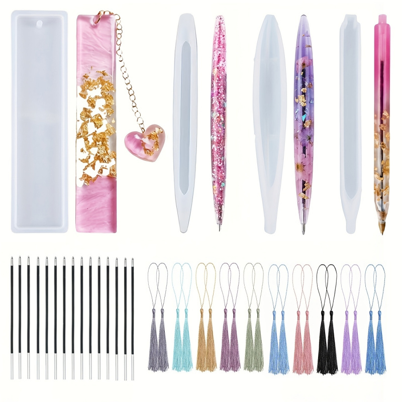 Stationery Supplier - 39Kalem ve ayraç silikon kalıbı/Püskül, Epoksi