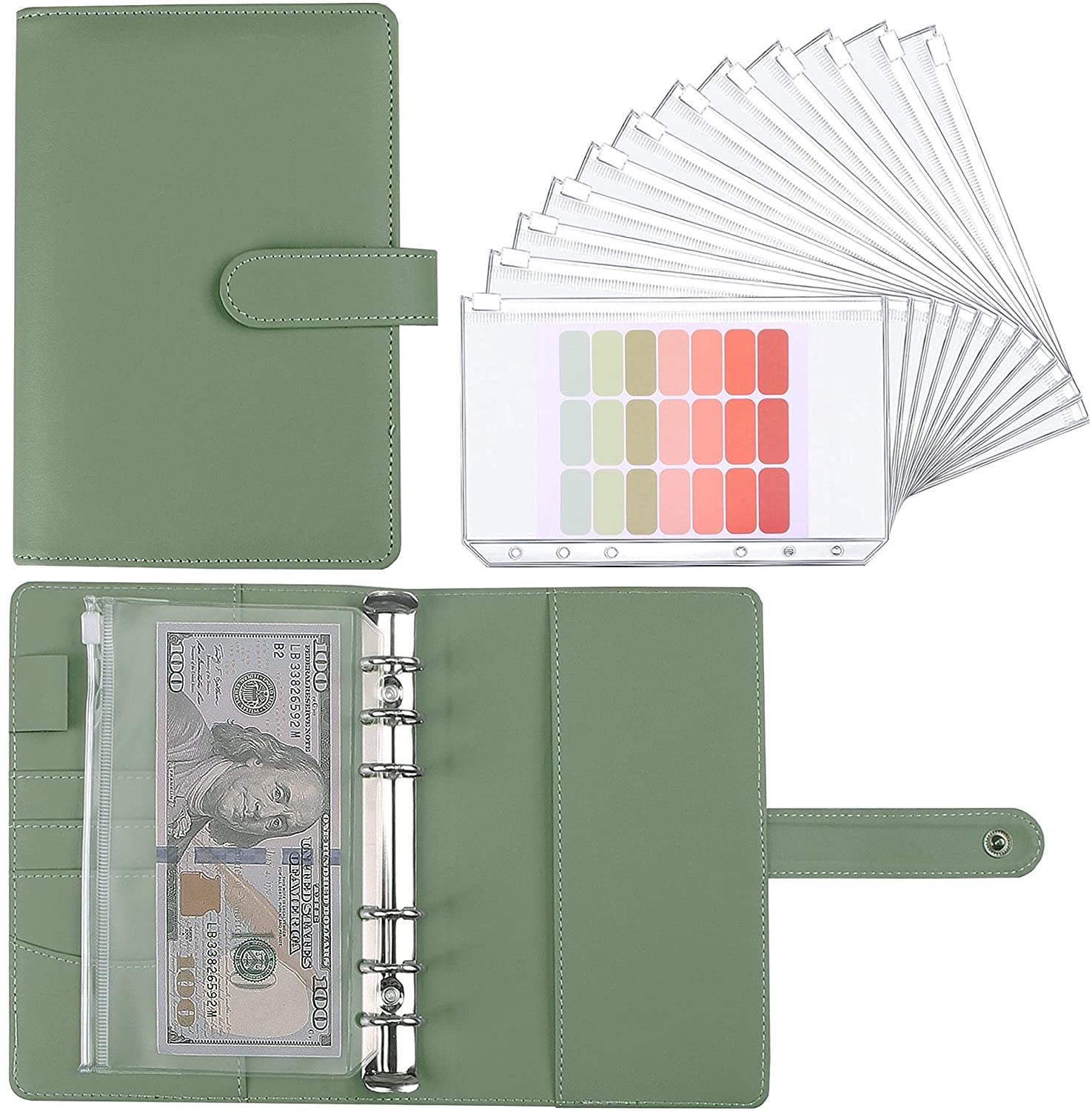 Planner Weekly Budget - 12 adet nakit zarflar ile A6