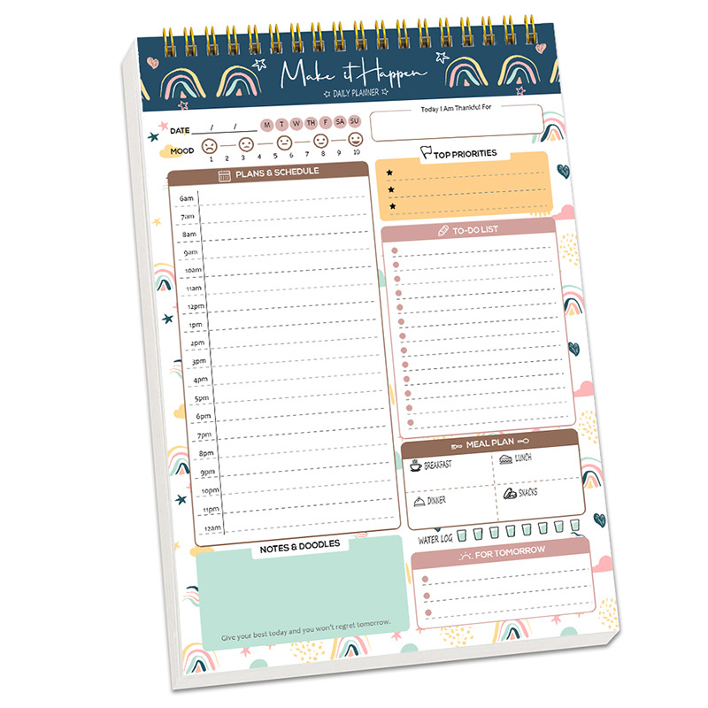 Office Stationery Supply List - Planlayıcı Ajanda Spiral A5 Defter Programları