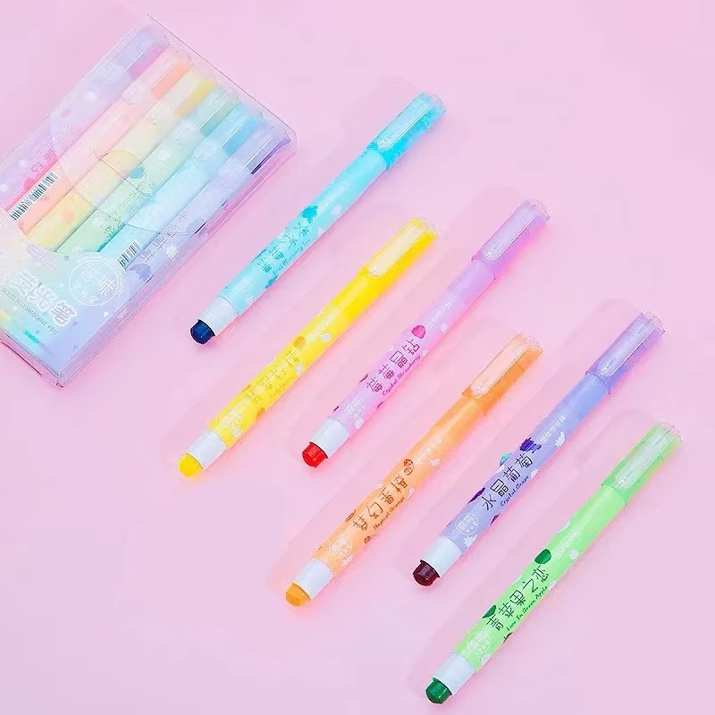 Highlighter Set Pastel - 6 Renk/set Pastel Jel Fosforlu Kalemler