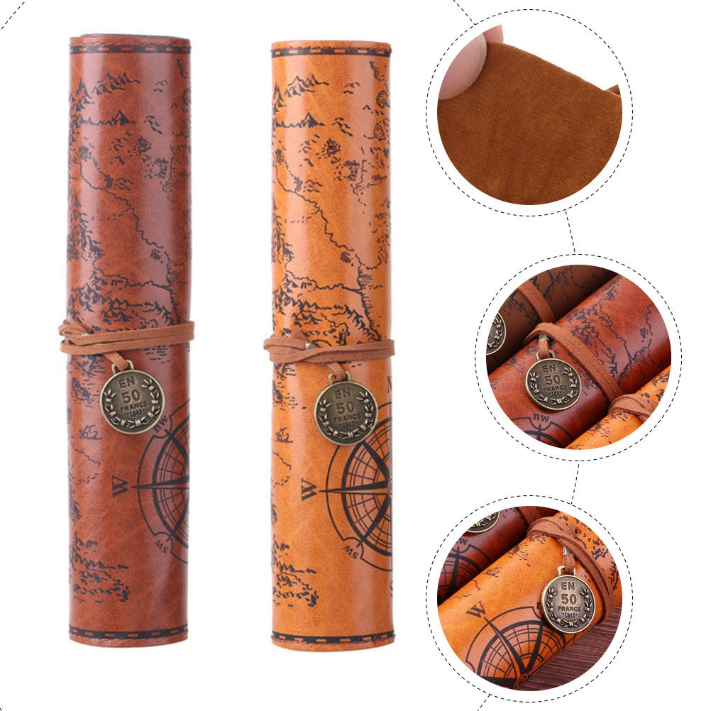 2 Adet Vintage Kalem Kutusu PU - Pen Pouch Roll incelemesi ve fiyatı