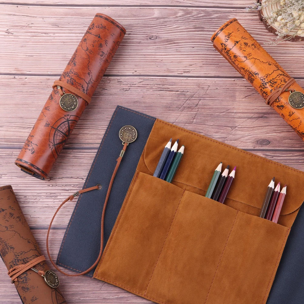 2 Adet Vintage Kalem Kutusu PU - Pen Pouch Roll incelemesi ve fiyatı