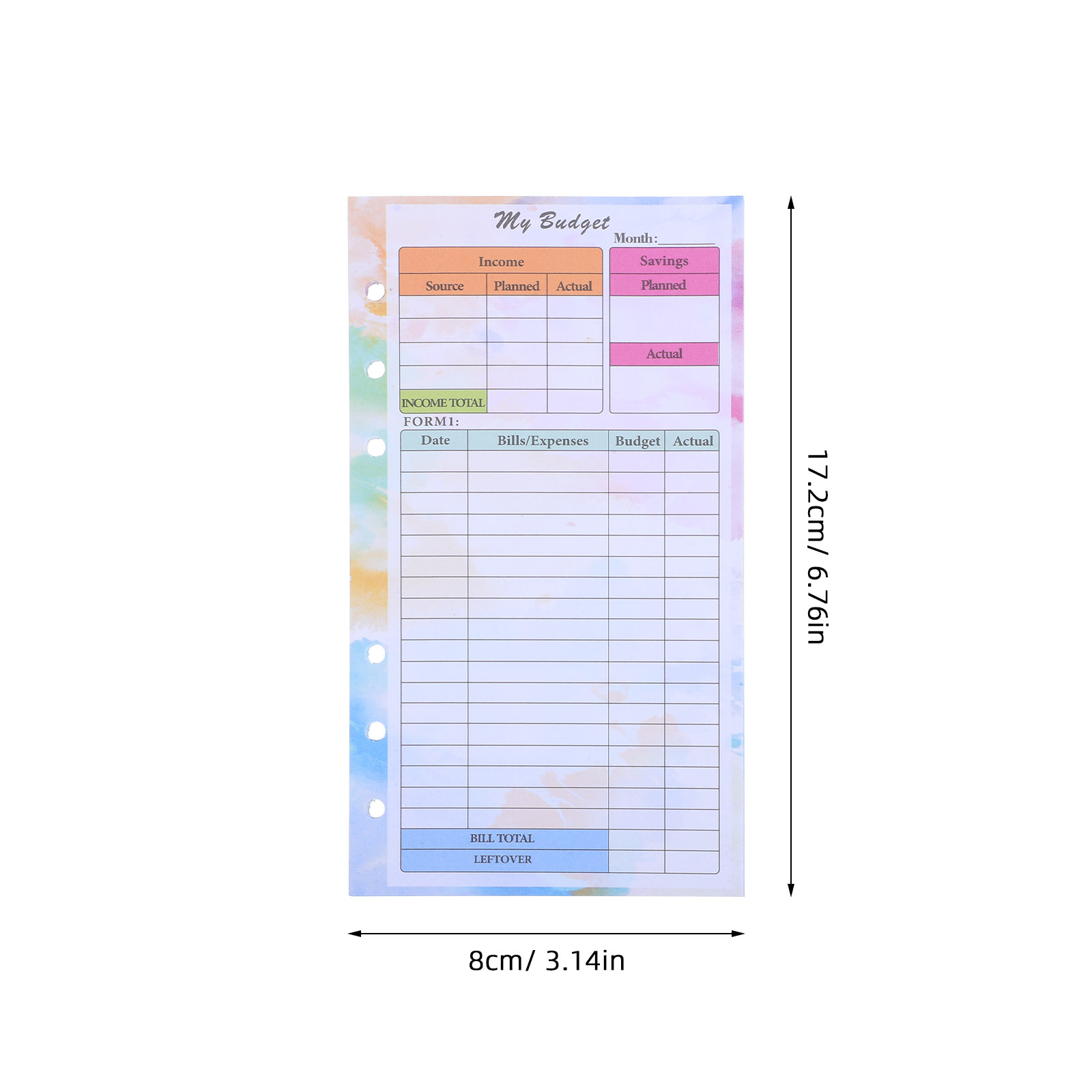 14 Sayfa A6 Boyutunda Yeniden  - Planner Weekly Budget incelemesi ve fiyatı