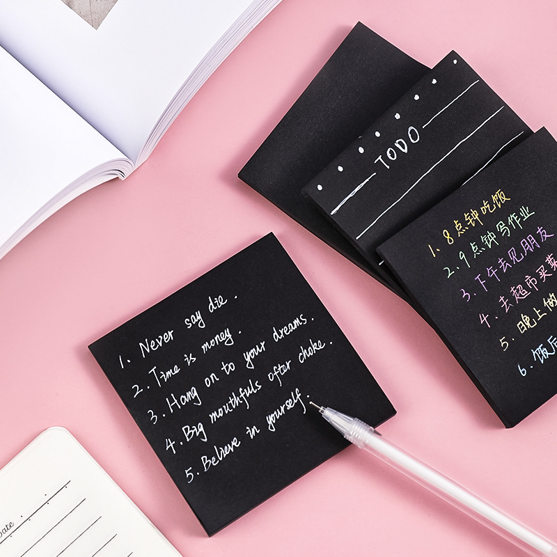 Siyah N Kez Yapışkan Notlar Ya - Office Stationery Supply List incelemesi ve fiyatı