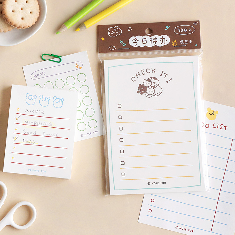 100 sayfa/50 sayfa Sevimli Pla - Office Stationery Supply List incelemesi ve fiyatı